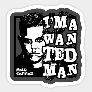 WANTED MAN - Sam Cannon - QWA Sticker